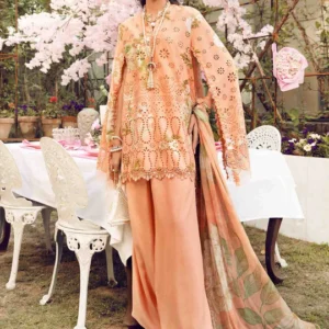 Maria B M Prints Embroidered Lawn Suit MPT-2602-A