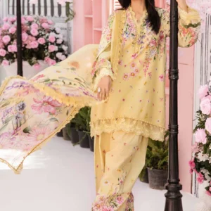 Maria B M Prints Embroidered Lawn Suit MPT-2603-A