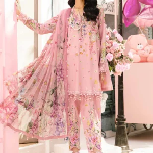 Maria B M Prints Embroidered Lawn Suit MPT-2603-B