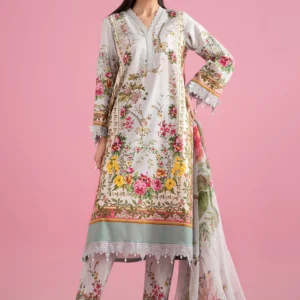Maria B M Prints Embroidered Lawn Suit MPT-2605-B