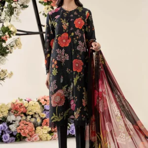 Maria B M Prints Embroidered Lawn Suit MPT-2607-B