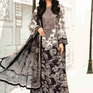 Maria B M Prints Embroidered Lawn Suit MPT-2608-B