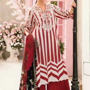Maria B M Prints Embroidered Lawn Suit MPT-2609-A