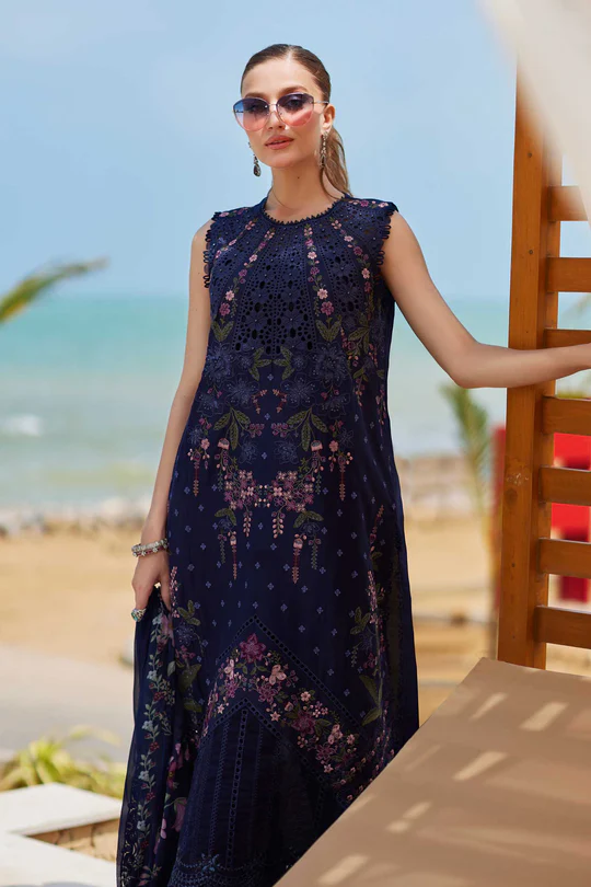 Maria B Embroidered Lawn Suit -25-10 - Image 4