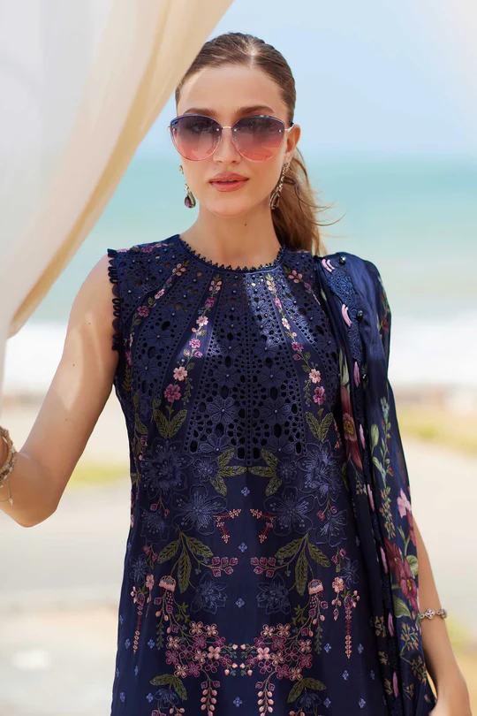 Maria B Embroidered Lawn Suit -25-10 - Image 3