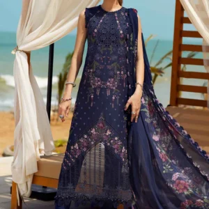 Maria B Embroidered Lawn Suit -25-10