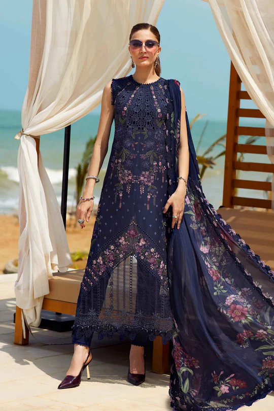 Maria B Embroidered Lawn Suit -25-10