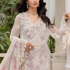 Maria B Luxury Emb Chiffon Suit - MPC-25-101