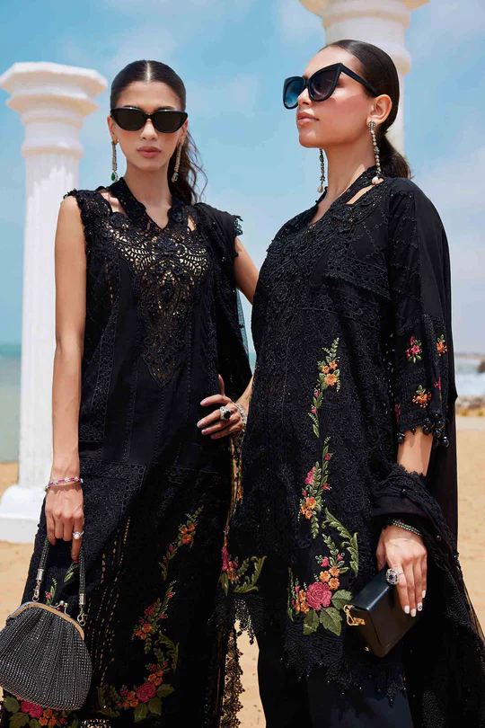 Maria B Luxury Embroidered Lawn Suit-25-01 - Image 3
