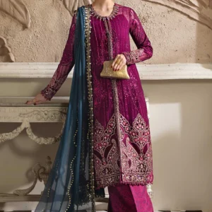 Maria B Luxury Emb Chiffon Suit - MPC-25-102