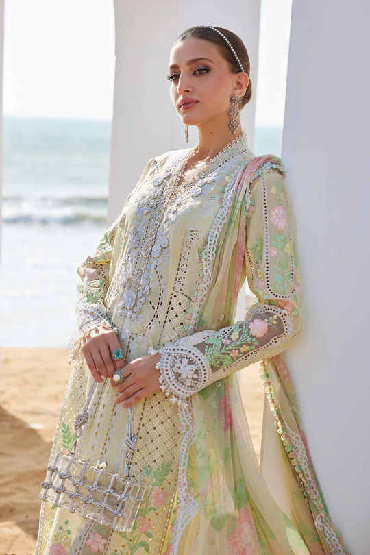 Maria B Luxury Embroidered Lawn Suit-25-04 - Image 4