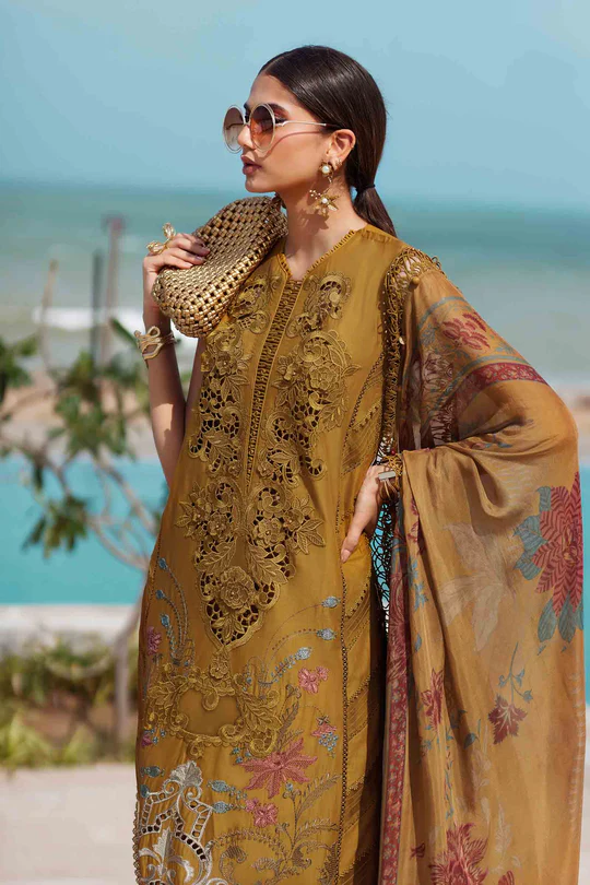 Maria B Embroidered Lawn Suit -25-06 - Image 4
