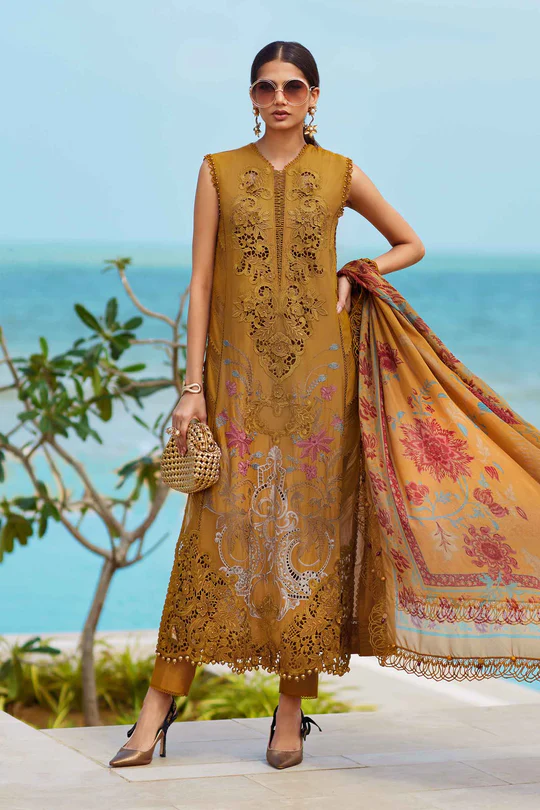 Maria B Embroidered Lawn Suit -25-06