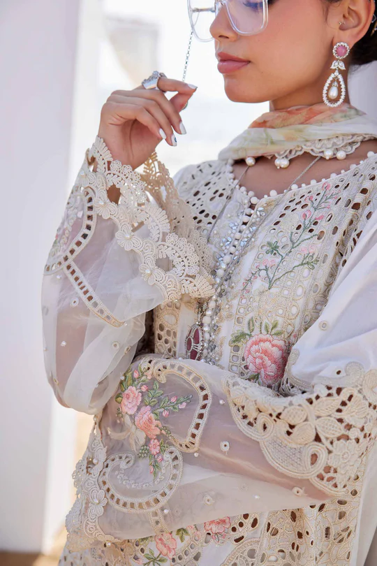 Maria B Embroidered Lawn Suit -25-07 - Image 2