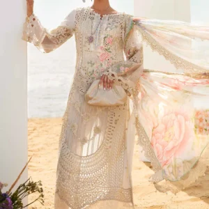Maria B Embroidered Lawn Suit -25-07