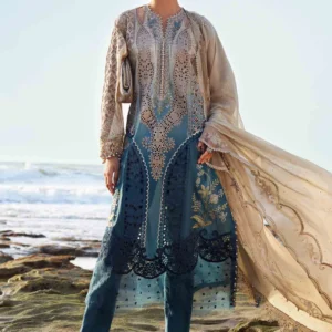 Maria B Embroidered Lawn Suit -25-08