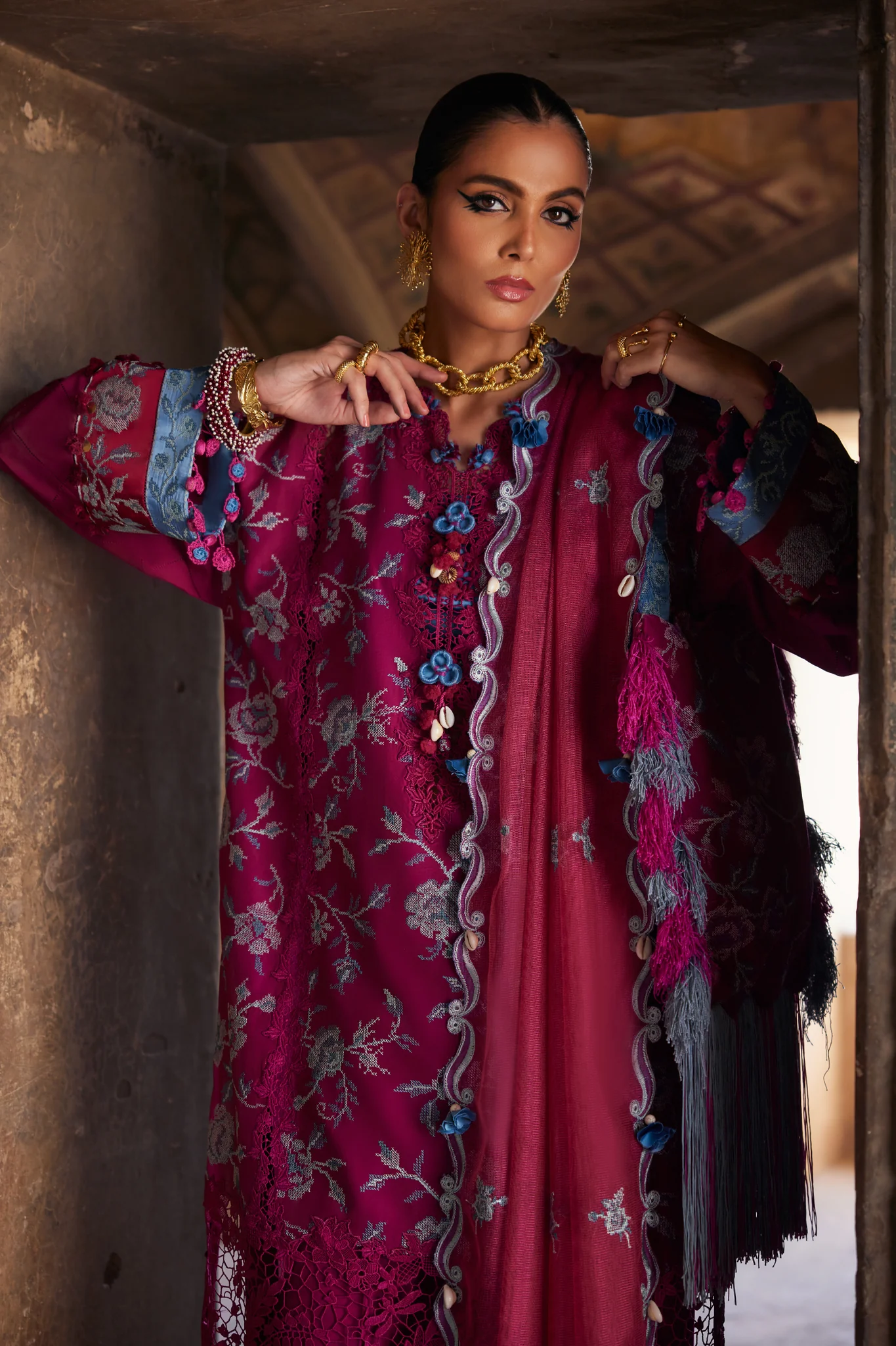 ELAN Luxury Emb Lawn OPHELIA EL25-10 B - Image 3