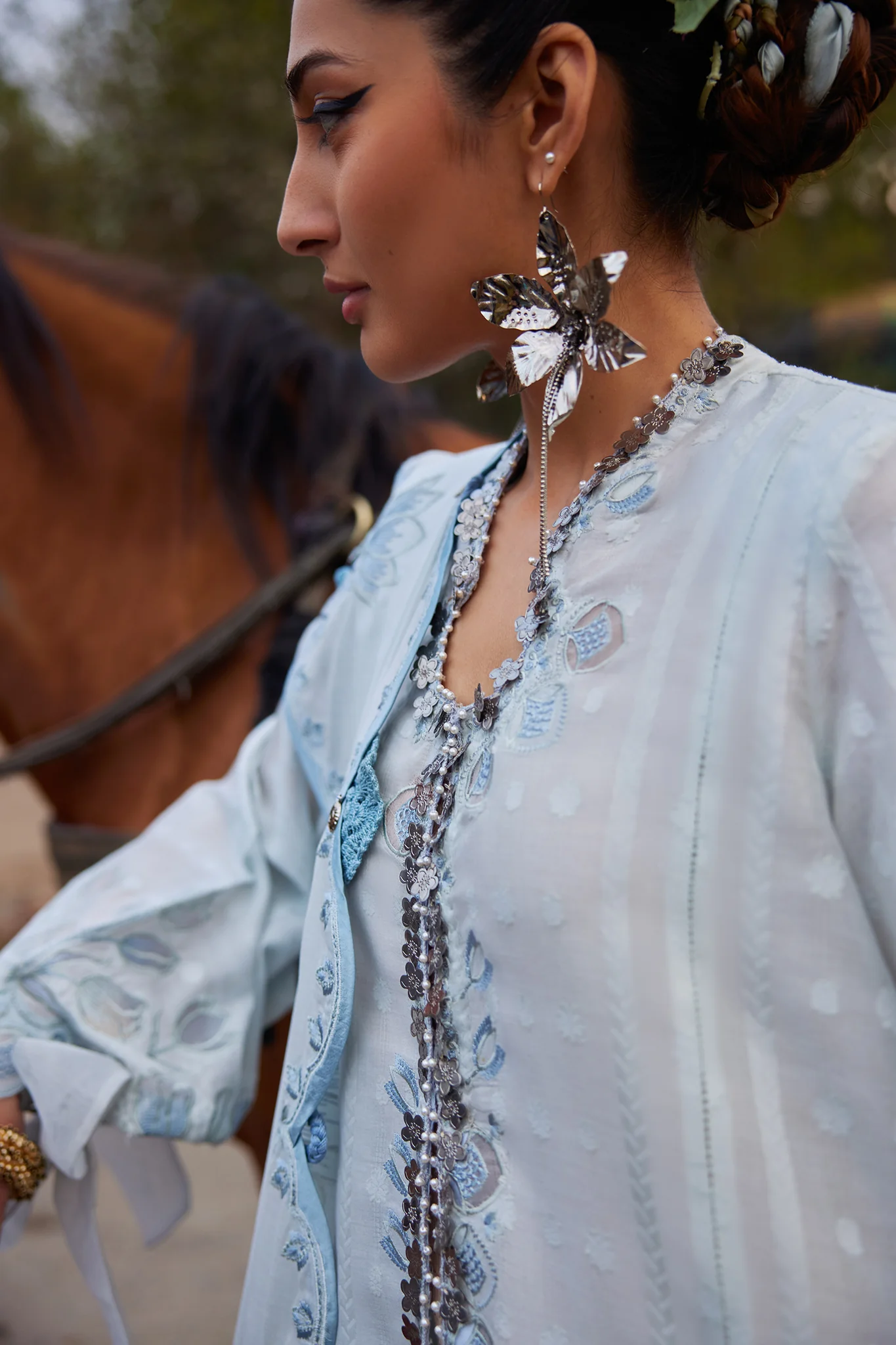 ELAN Luxury Emb Lawn CELESTINE EL 25-05 B - Image 2