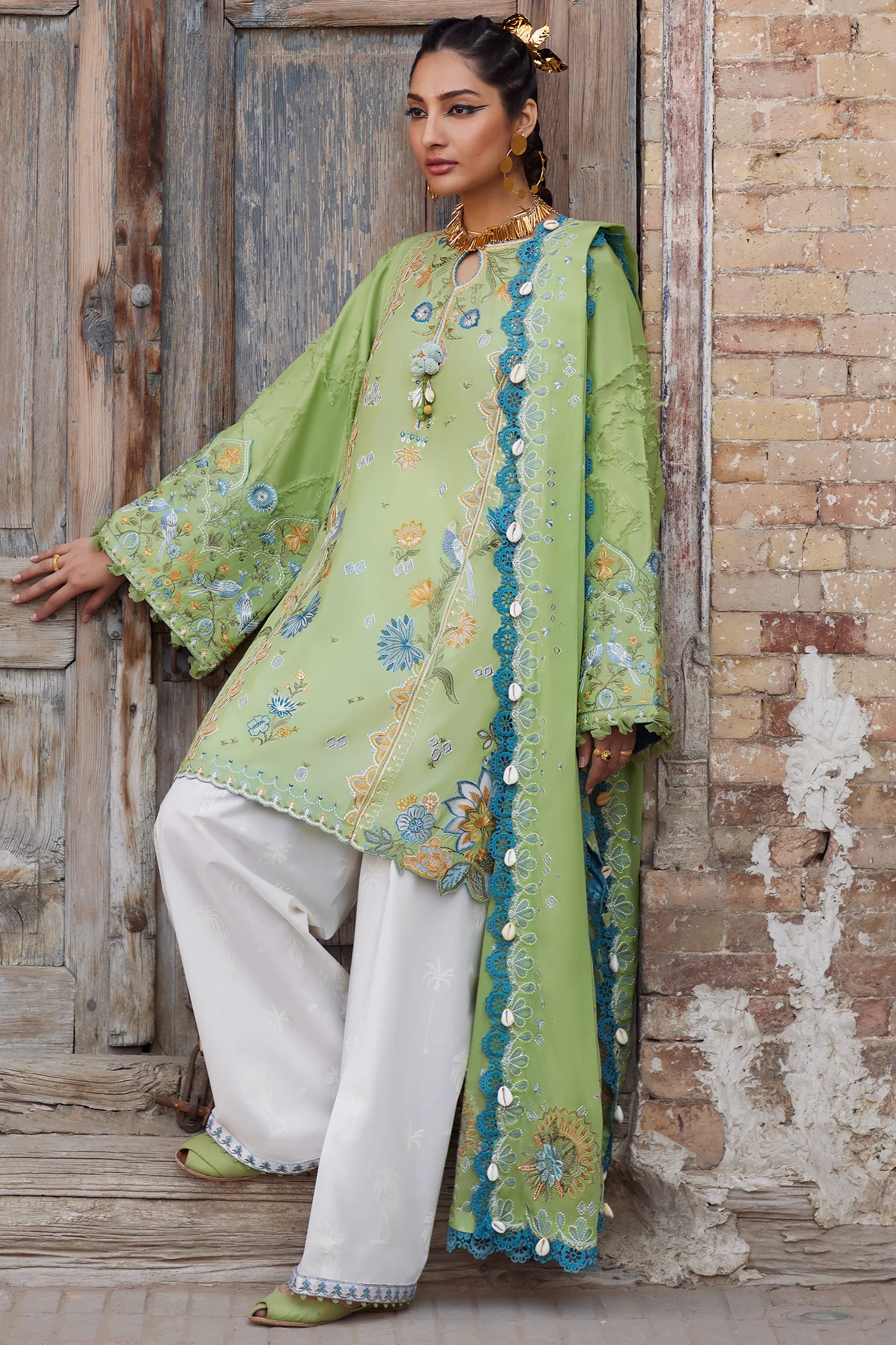 ELAN Luxury Emb Lawn ISLA BLEU EL 25-11 B