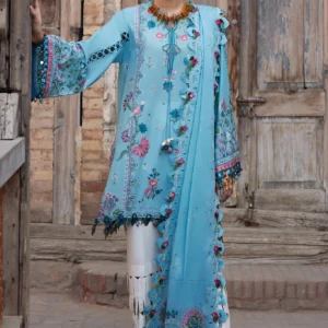 ELAN Luxury Emb Lawn ISLA BLEU EL25-11 A